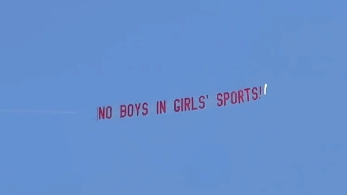 ‘No Boys In Girls’ Sports’ Banner Flies Above Cali Track Meet